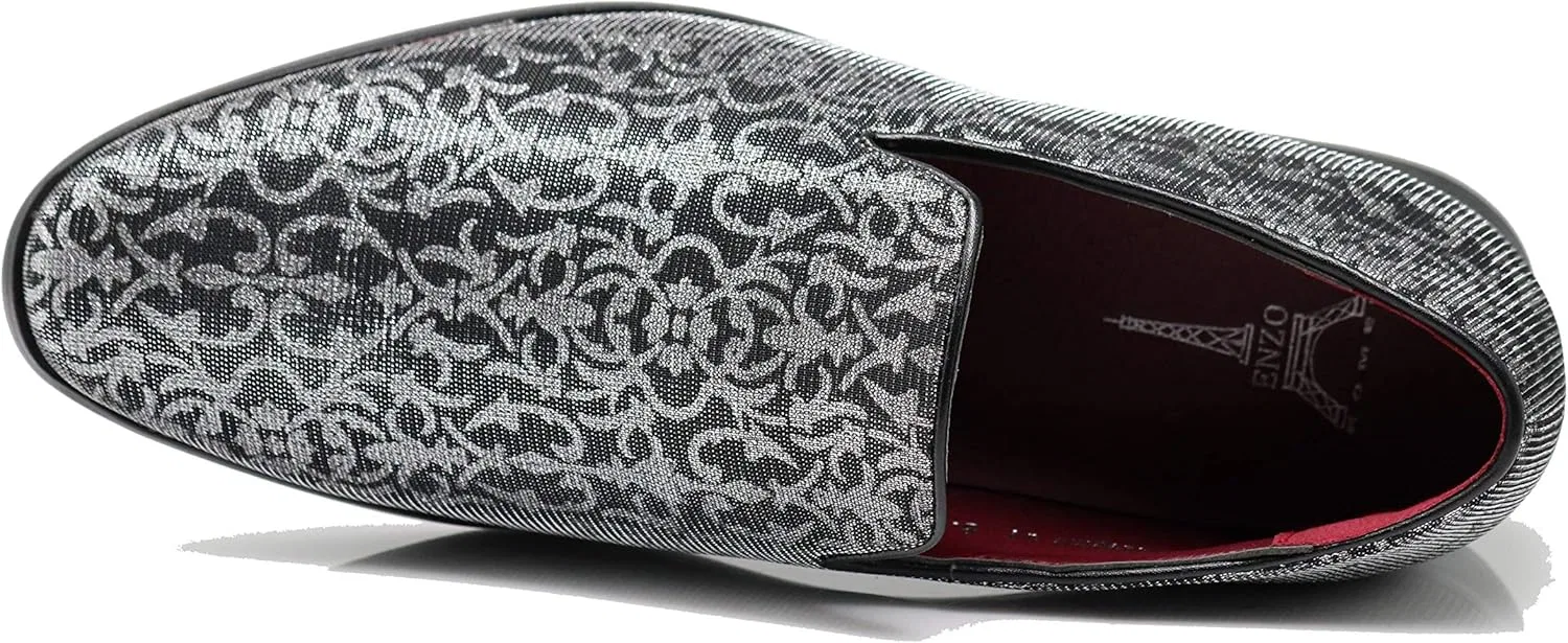 Лоферы Enzo Romeo Hombres, Silver — фото 4