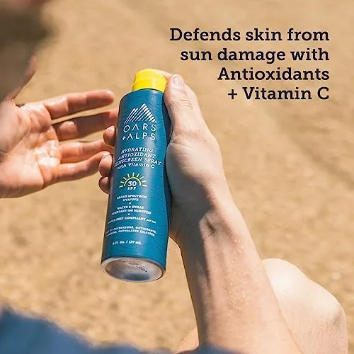 Oars + Alps солнцезащитный спрей для лица и тела SPF 30, широкий спектр, быстро впитывается, легкий, нежирный, без октиноксата и оксибензона, 177 мл, SPF 30 — фото 3
