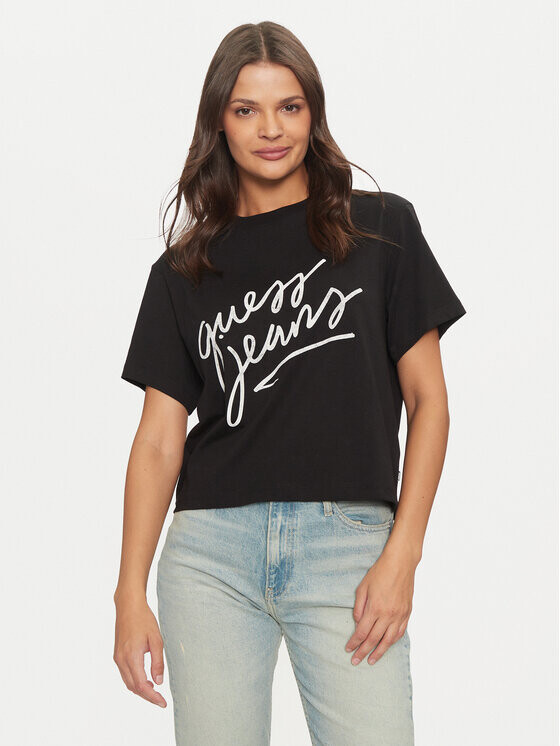 

Футболка свободного покроя Guess Jeans, черный