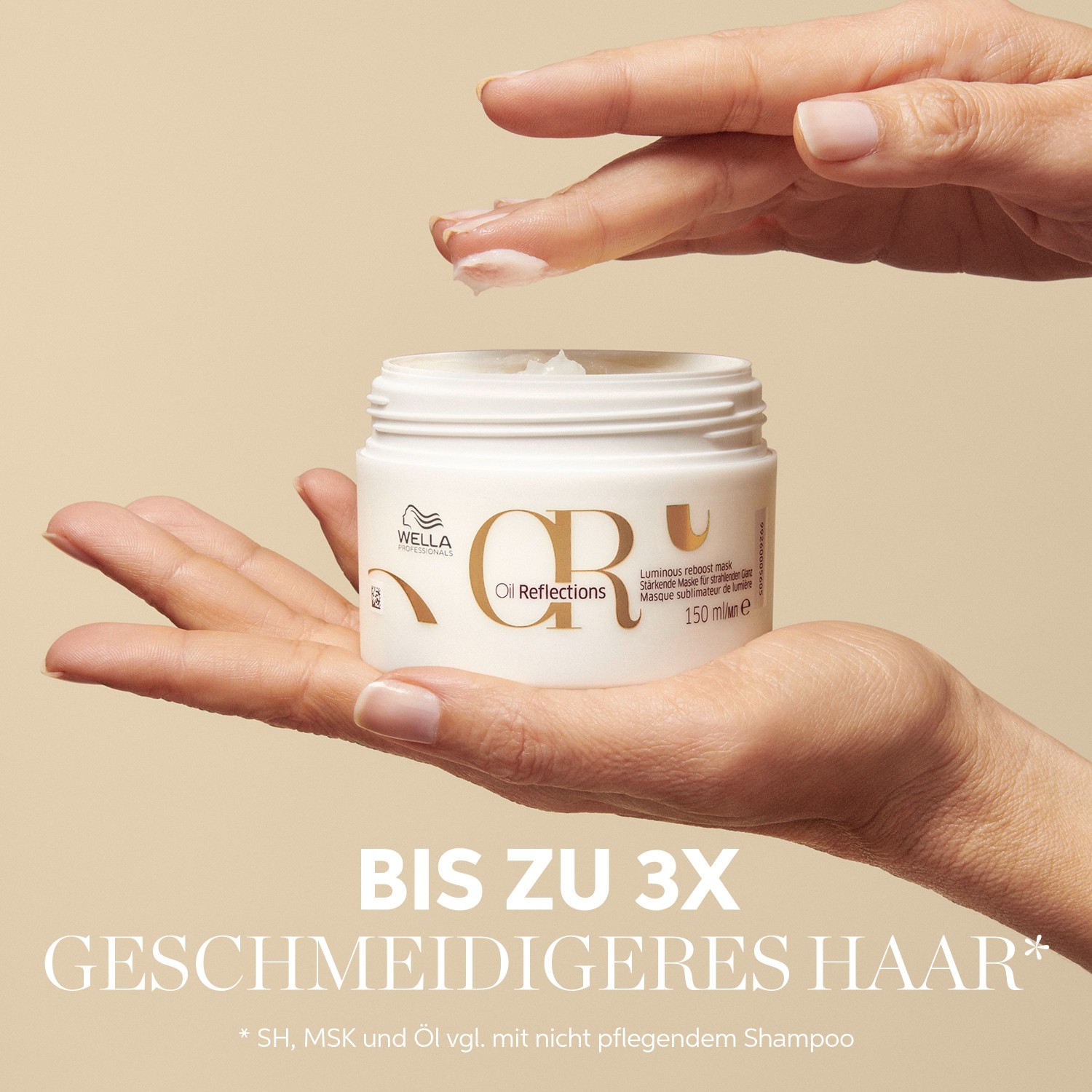 Маска для волос oil reflections luminous reboost mask Wella Professionals, объем 150 мл — фото 3
