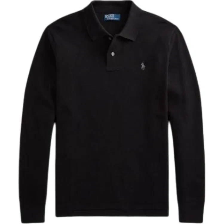 Поло Custom Slim Fit мужское Polo Ralph Lauren, Black