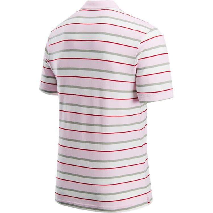Рубашка поло мужская розовая в полоску Nike, цвет Pink Stripes — фото 2