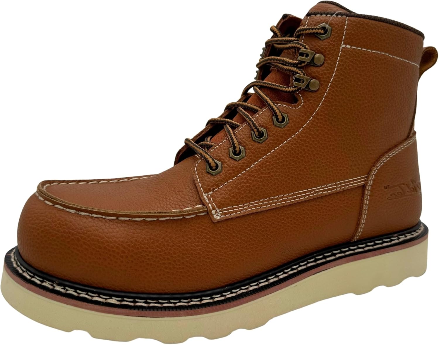 

Мужские ботинки Ad Tec Rancho 6 с композитным носком - 9257, сертифицированы по стандартам ASTM F2413-18 M/I/C, F3445-21(SR), F2892-18 (EH), из кожи премиум-класса, коричневый