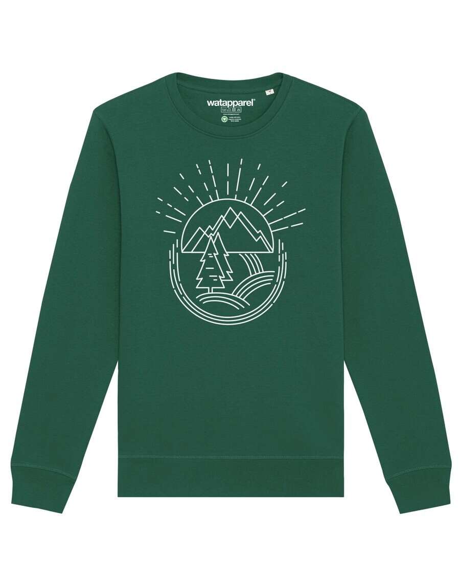 

Свитер Watapparel Sweatshirt Natur ist schön, темно-зеленый