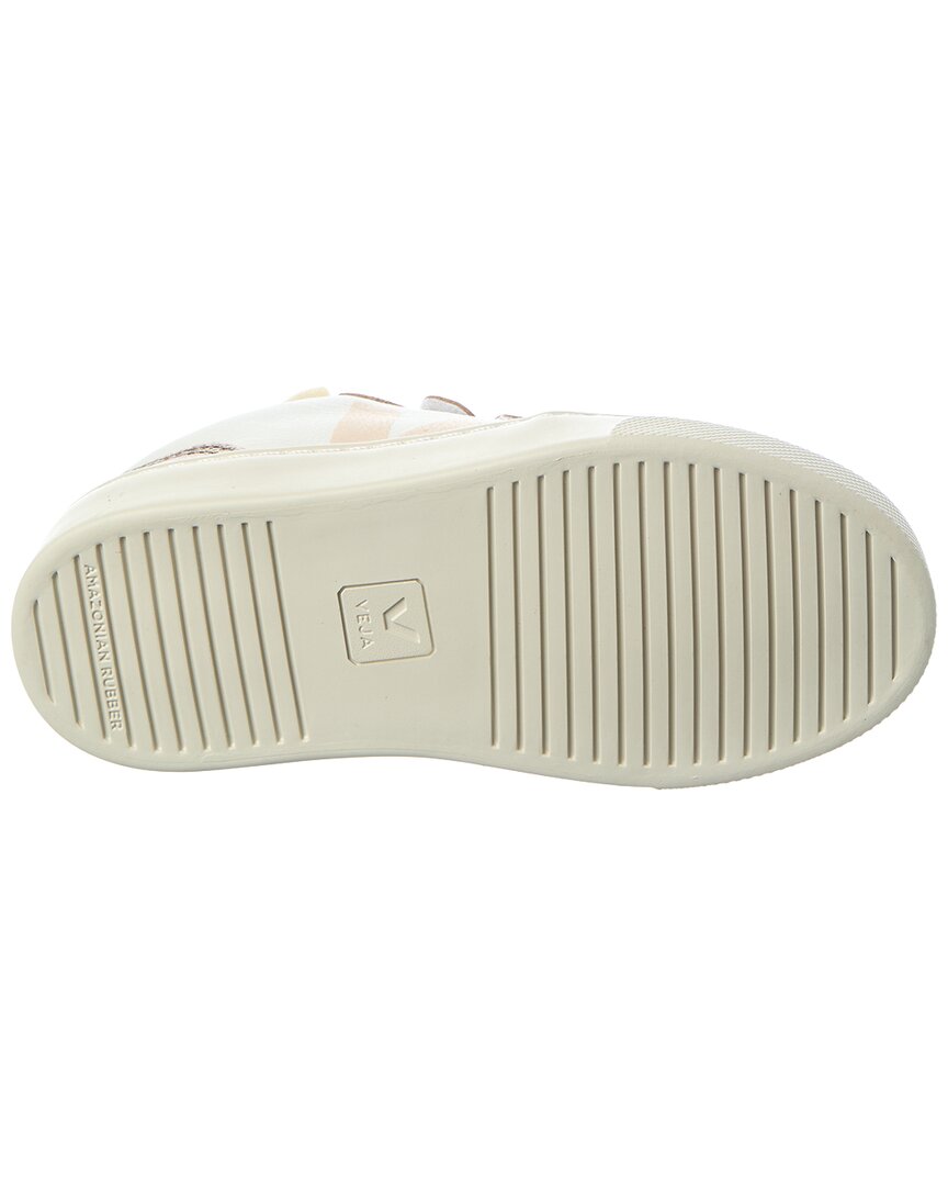 Кроссовки VEJA Small V-90 OT из кожи, белый — фото 4