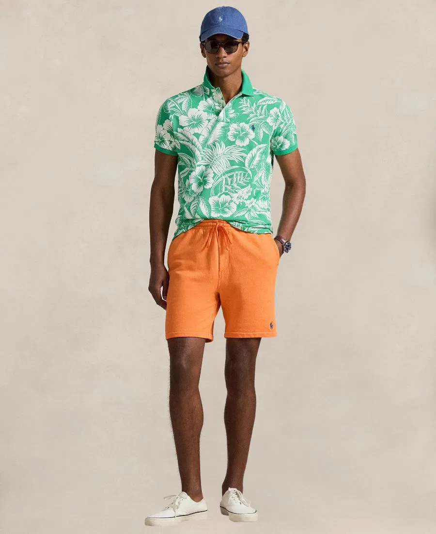 Мужские шорты с вышитым пони и завязками Polo Ralph Lauren, Resort Orange — фото 2