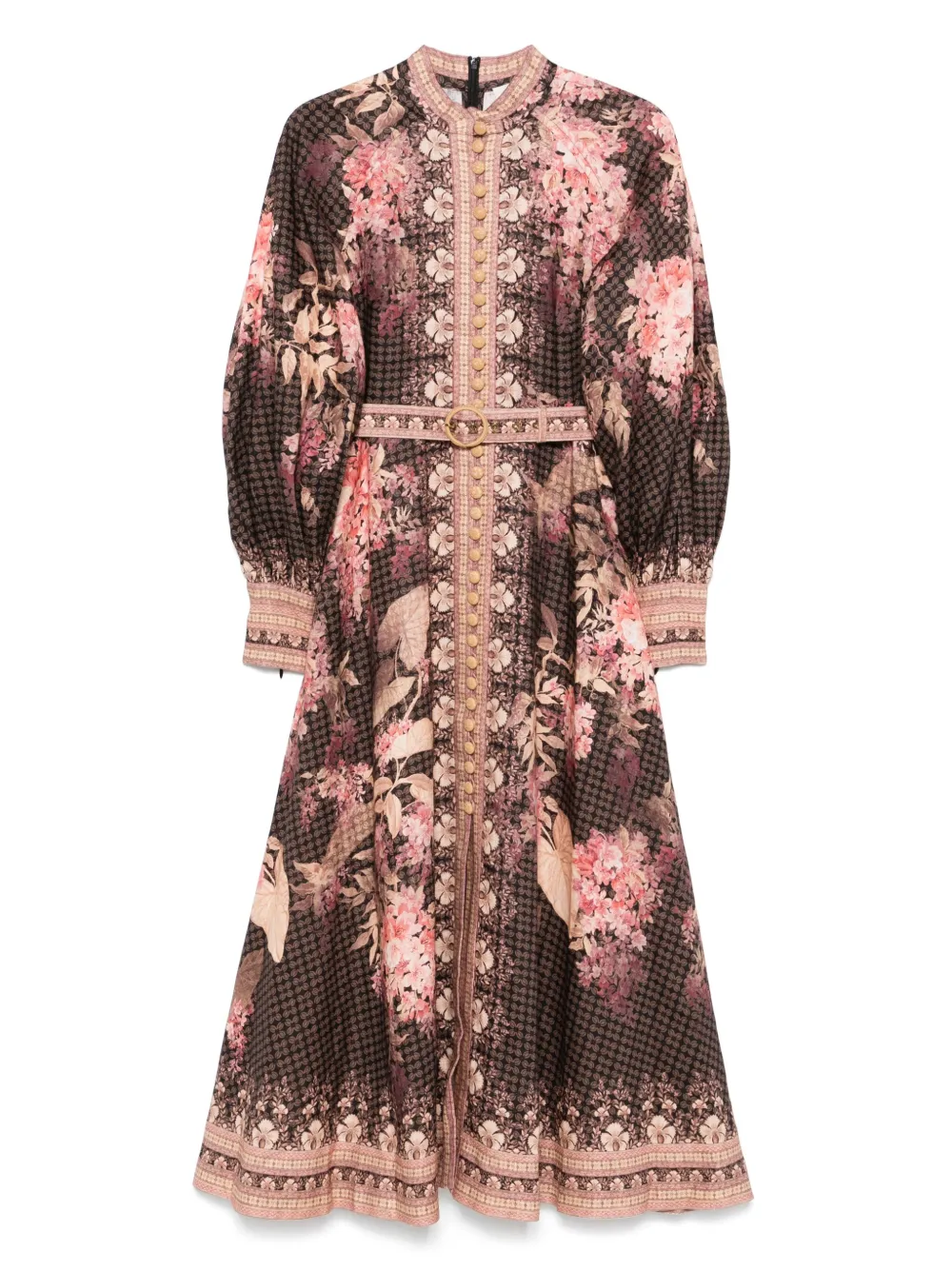 

Льняное платье ZIMMERMANN, черный