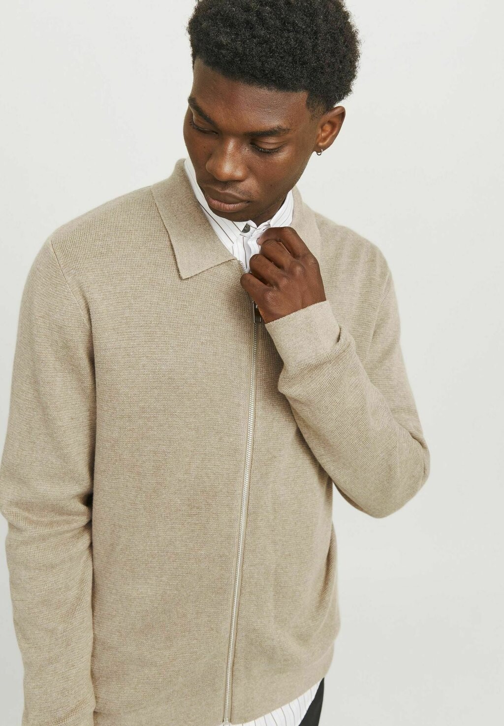 

Кардиган BLAMILANO STITCH Jack & Jones PREMIUM, серый