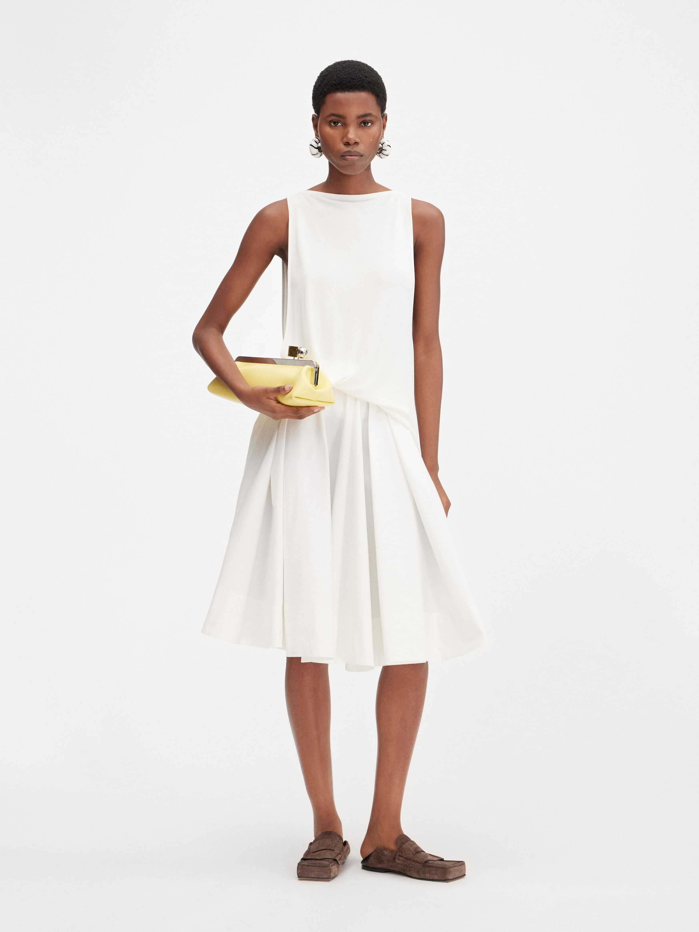 

Расклешенная юбка JACQUEMUS The Salon skirt, белый