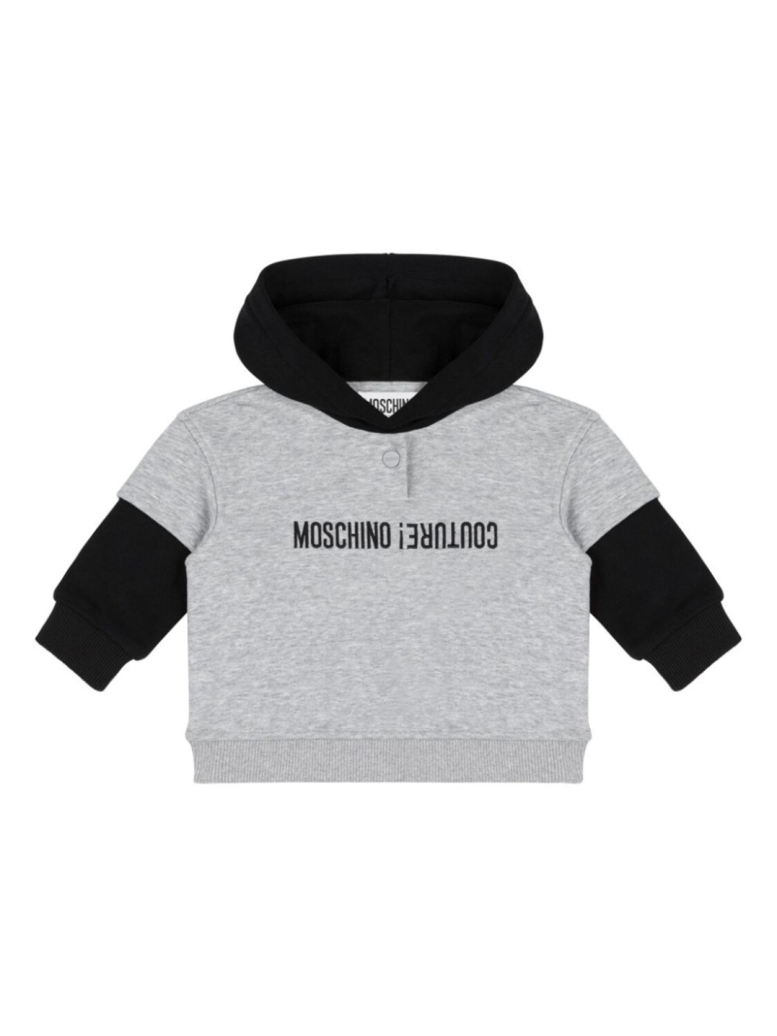 

Moschino Kids худи с логотипом, серый