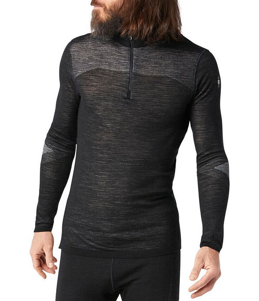 

SmartWool Slim-Fit Intraknit Merino 200 Толстовка с молнией в четверть, черный