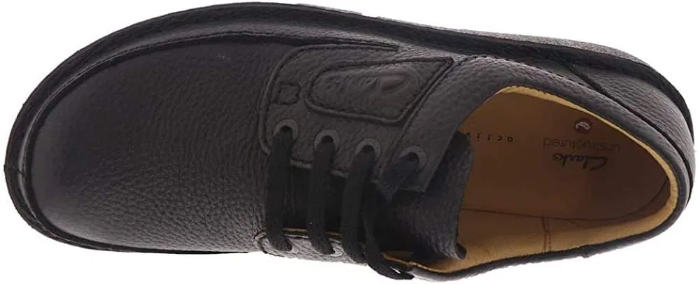 Мужские туфли-оксфорды Clarks NATURE II Derby, Black Grained Leather — фото 2