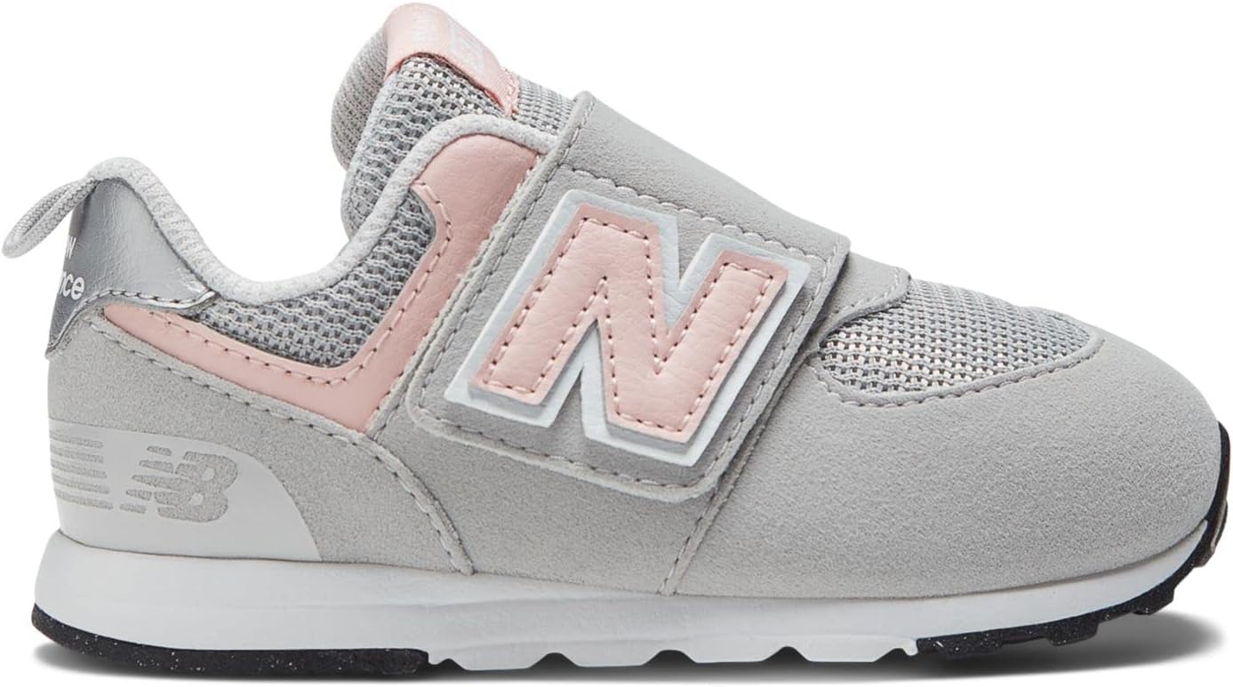 Кроссовки New Balance 574 New-b для маленьких мальчиков на липучке, розовый — фото 2