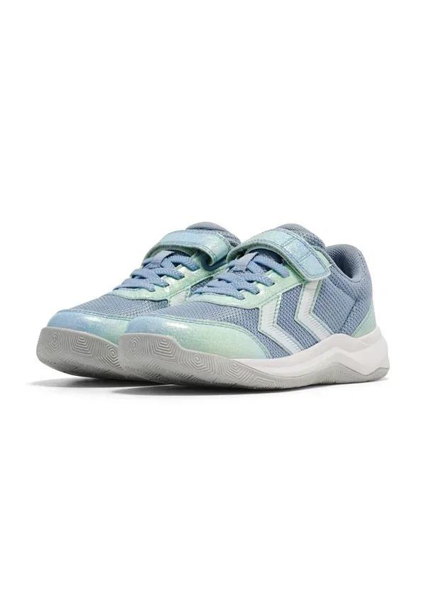 Кроссовки Hummel Multiplay flex vc 2.0 jr trainers, пыльно-голубой — фото 2
