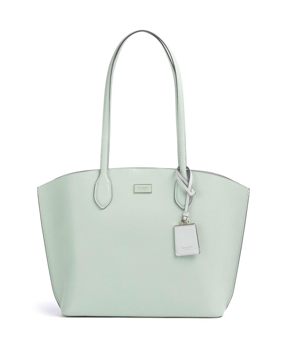 

Люкс-Шоппер из зернистой коровьей кожи Kate Spade New York, зеленый