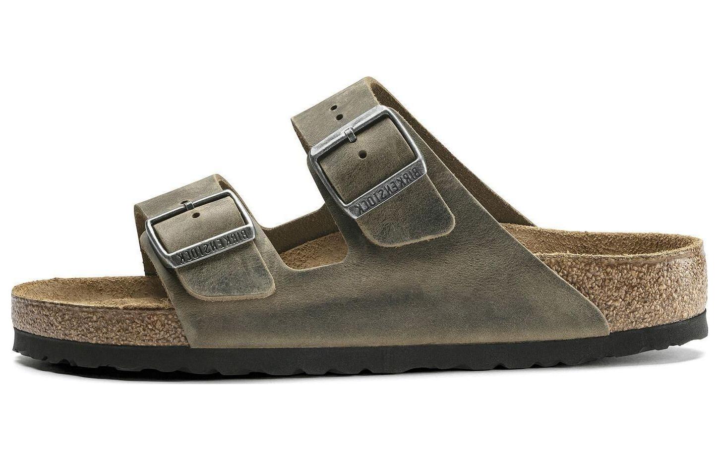 

Шлепанцы унисекс хаки Birkenstock