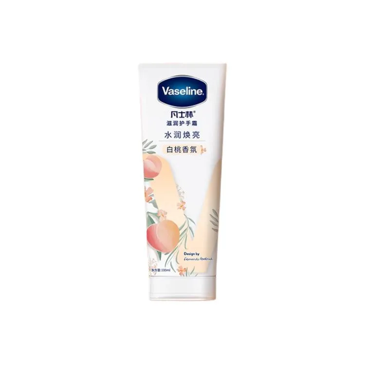 Увлажняющий крем для рук с ароматом розы Vaseline, White Peach Fragrance Moisturizing Hand Cream 40ml — фото 4