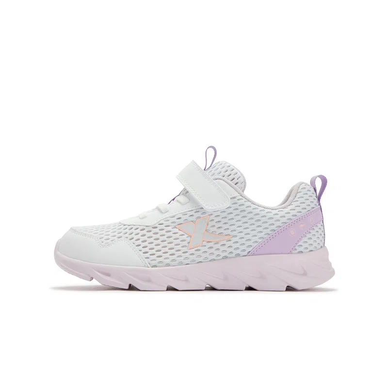 Кроссовки для бега slip resistant abrasion resistant low top white peony purple kids' XTEP, Xtep White Peony Purple