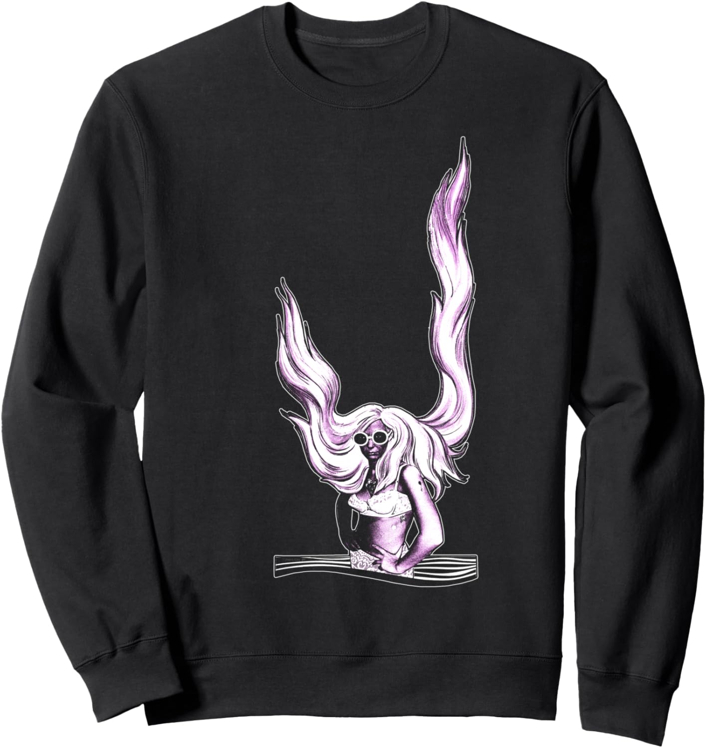 

Толстовка Future Retro Rapunzel, черная, Черный, Толстовка Future Retro Rapunzel, черная