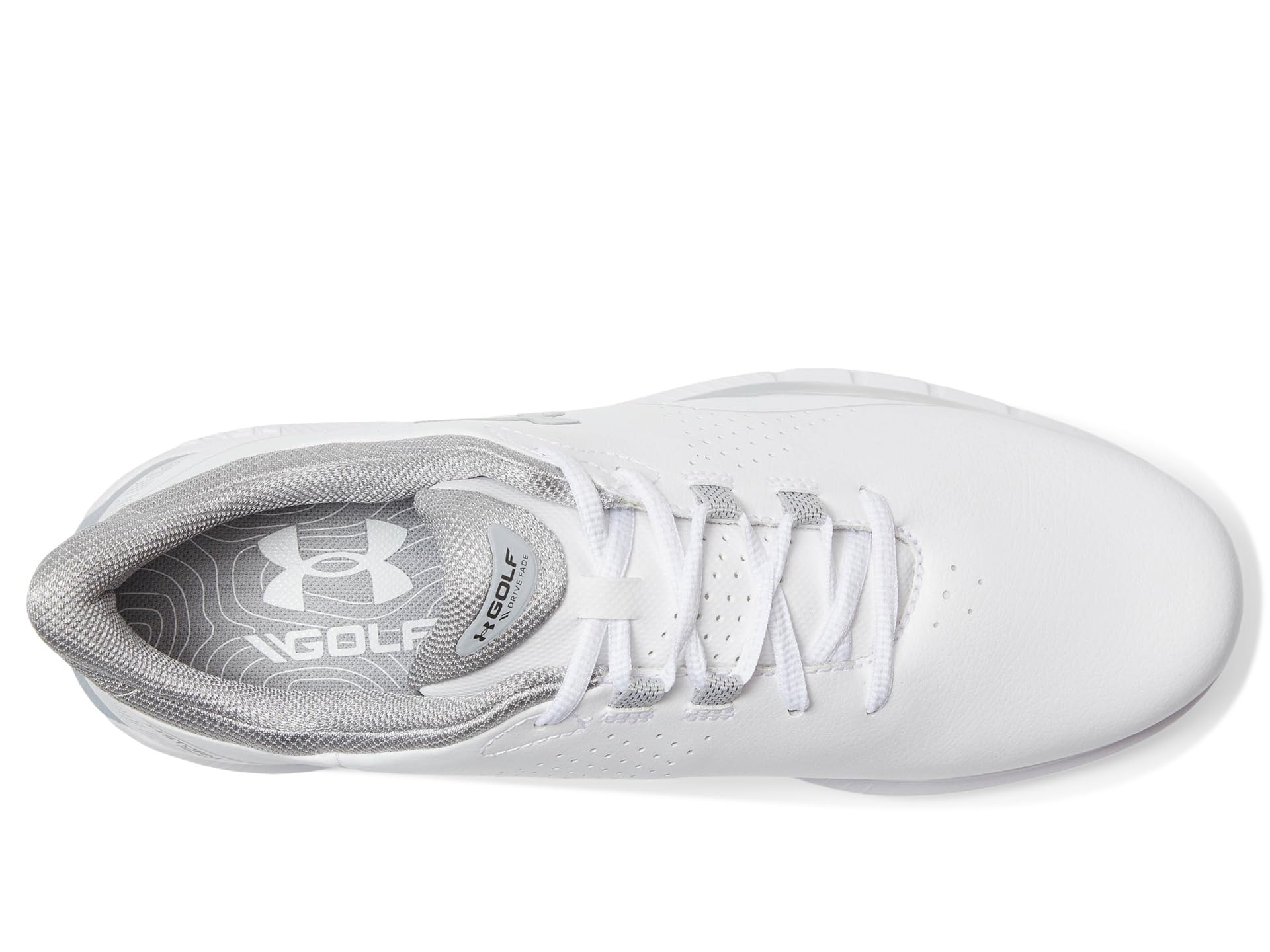 Кроссовки Under Armour Drive Fade Spikeless, цвет White/White/Metallic Silver — фото 2