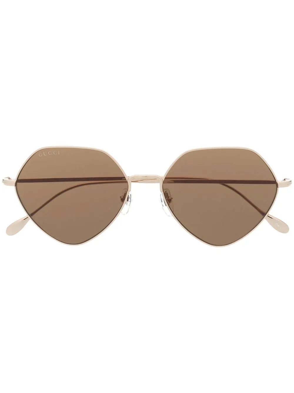 

Солнцезащитные очки в круглой оправе с логотипом Gucci Eyewear, золотой