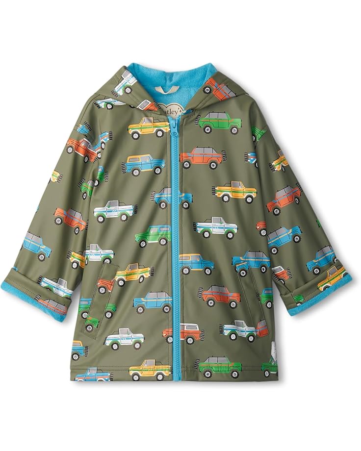 

Куртка Hatley Kids Off Roading Zip Up Rain Jacket, зеленый