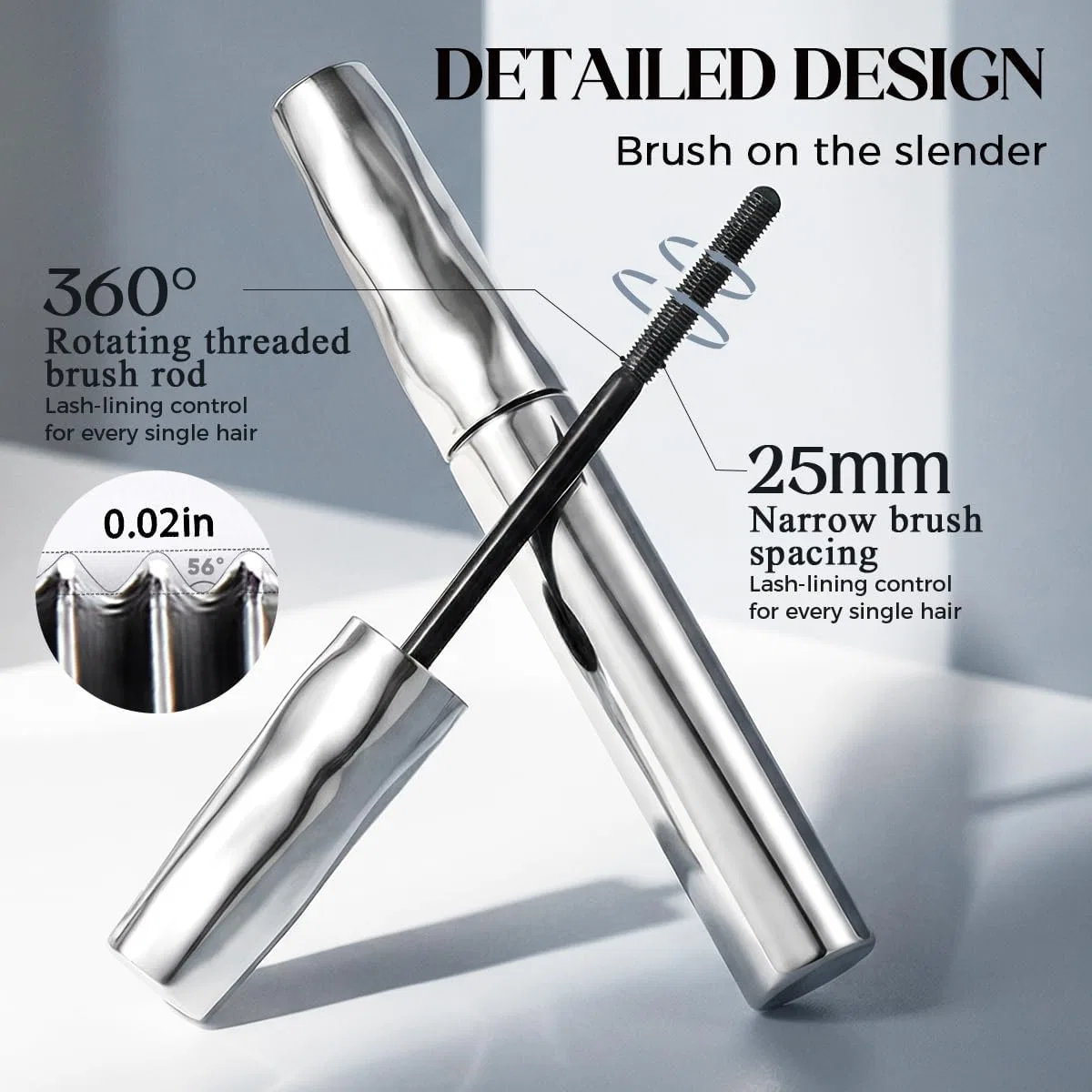Тушь для ресниц Iron Eye Mascara с металлической щеточкой Generisch, 3 Pieces. — фото 2