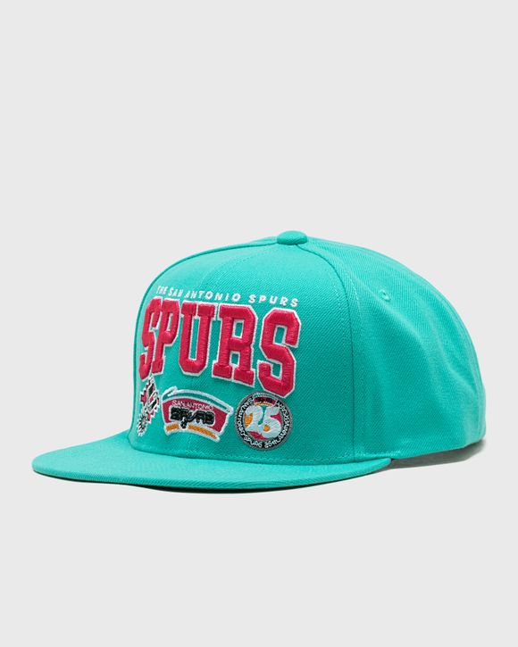 

Бейсболка Mitchell & Ness Nba Champ Stack Snapback Hwc San Antonio Spurs, цвет teal