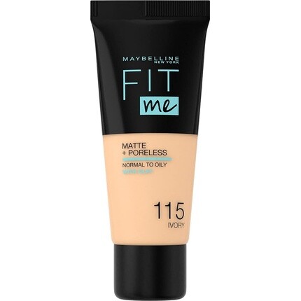 

Тональный крем Maybelline Fit Me Matte & Poreless с полным покрытием, растушевываемый для нормальной и жирной кожи, 30 мл Maybelline New York