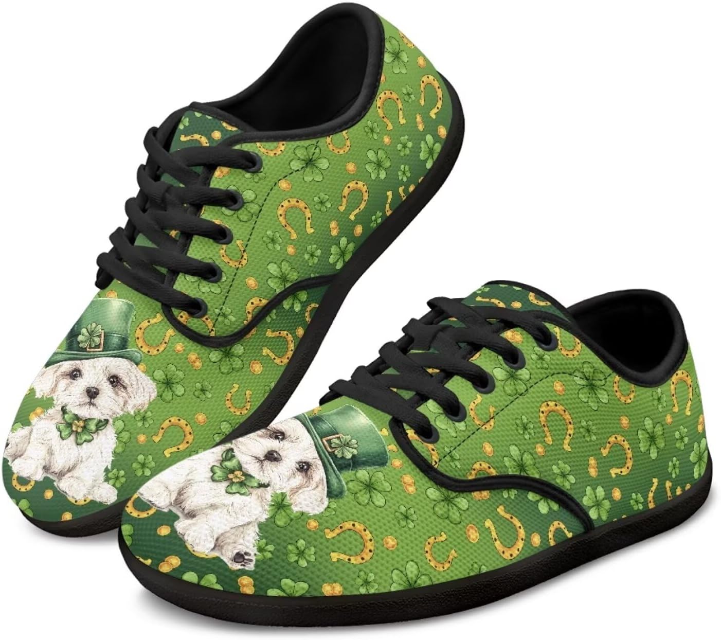 

Кроссовки на шнуровке с графическим принтом Chaqlin, St. Patrick's Day Puppy