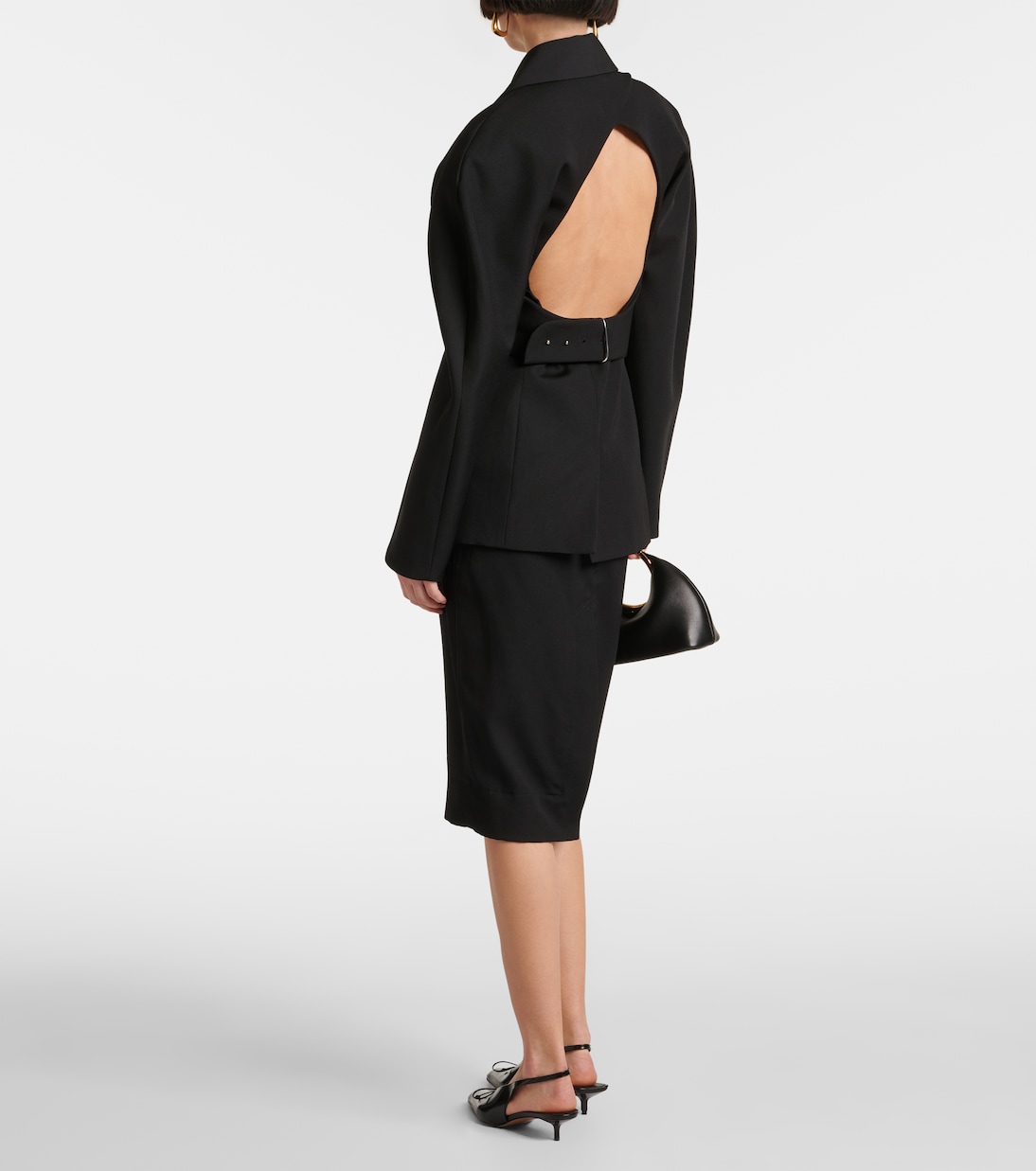 Куртка La Veste Castagna из натуральной шерсти Jacquemus, черный — фото 3