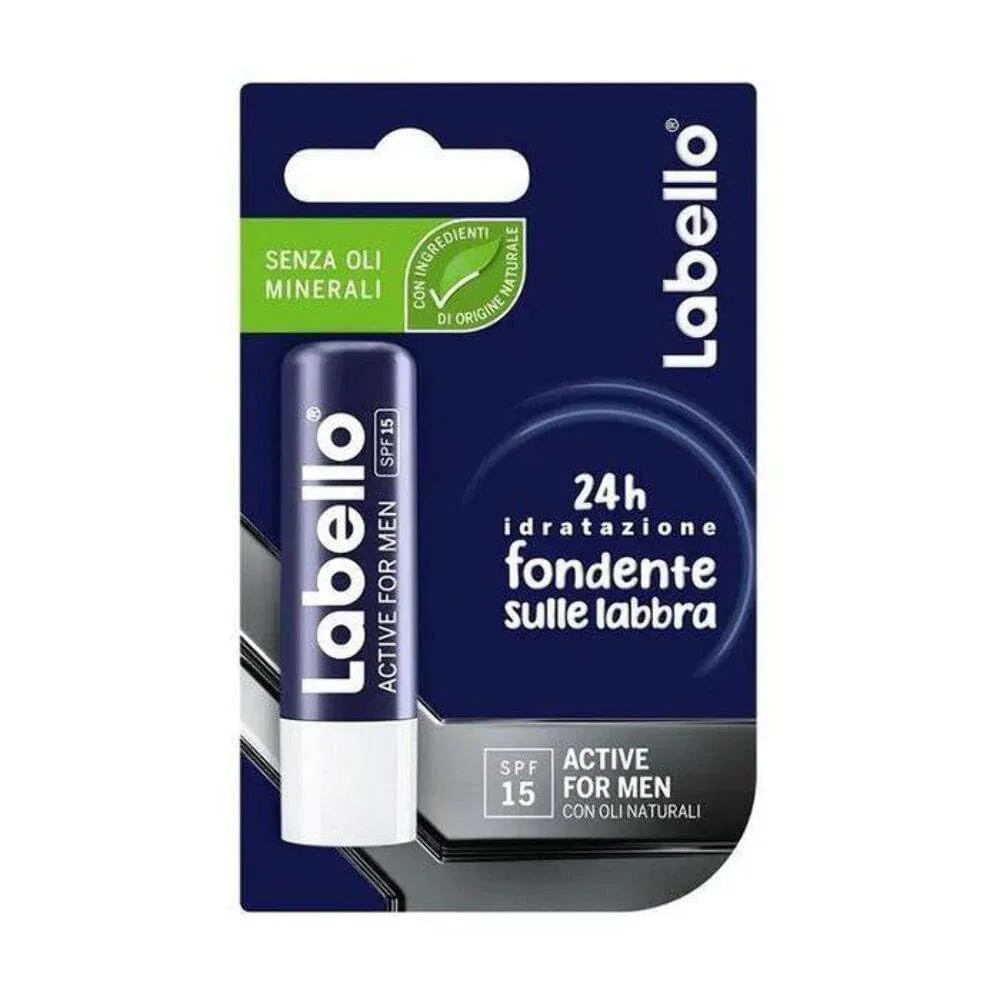 Мужской бальзам для губ Labello Active с SPF 15 Beiersdorf