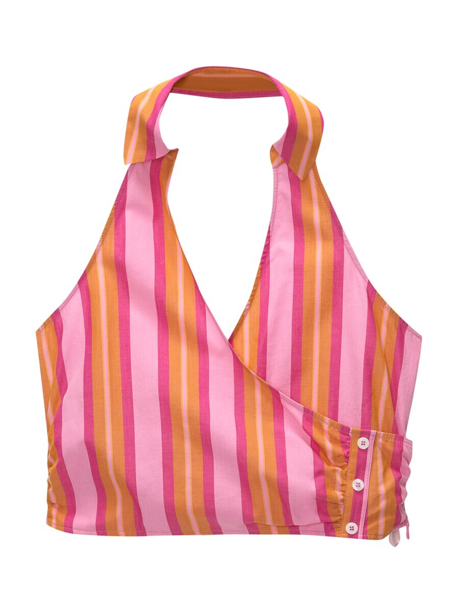 

Укороченный топ Pull&Bear Top, цвет rose/dark pink