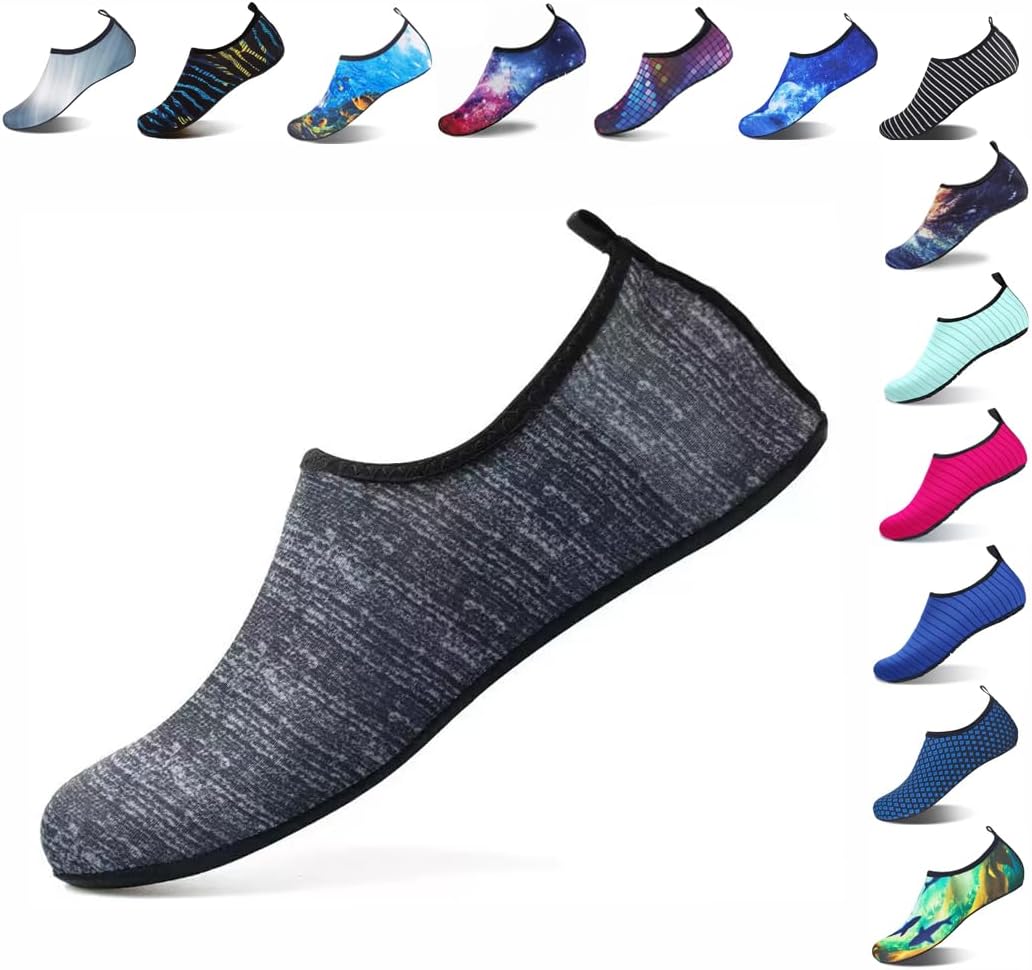 

Быстросохнущие нескользящие водные носки для женщин и мужчин, взрослых, купальные комплекты, одежда для пляжа, йоги, активного отдыха, кемпинга, бассейна, отпуска Vimanbite, серый