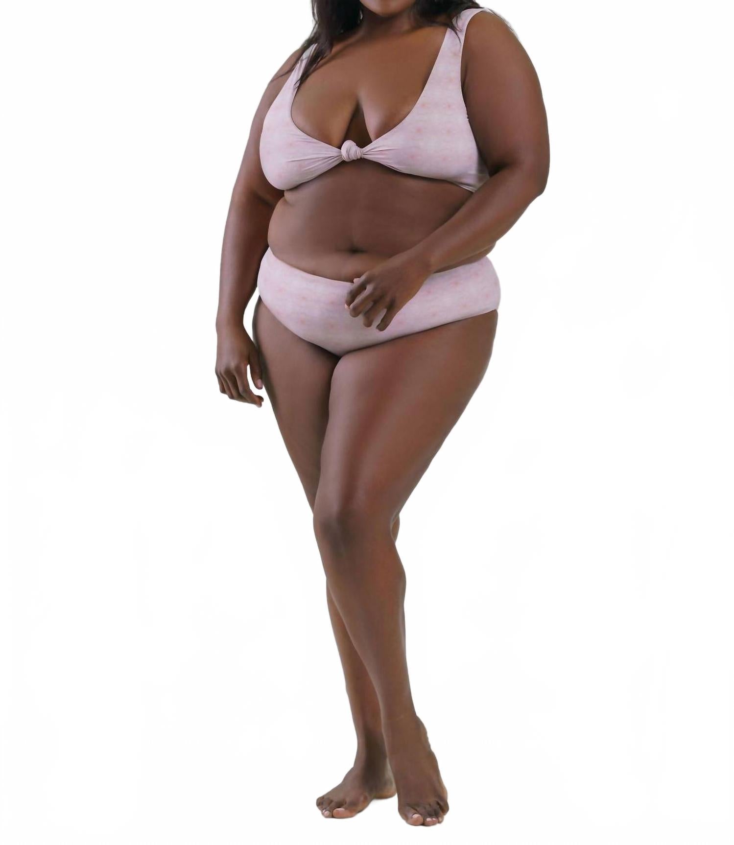 

Плюс топ бикини Playa в примуле Nomads, розовый