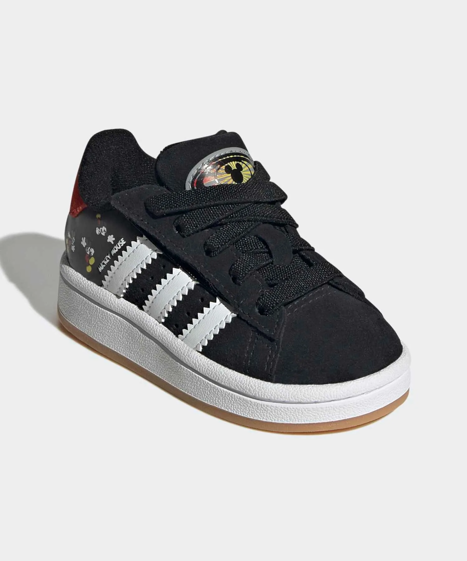 Детские кроссовки с LED-подсветкой Disney Mickey Mouse Campus 00s Adidas Originals чёрные — фото 4