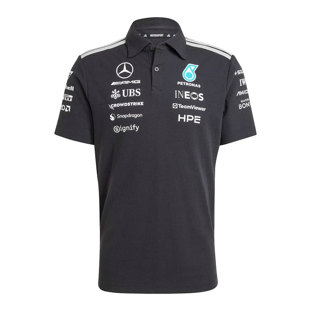 

Поло с коротким рукавом adidas Mercedes-AMG Petronas F1 Team Engineers, черный