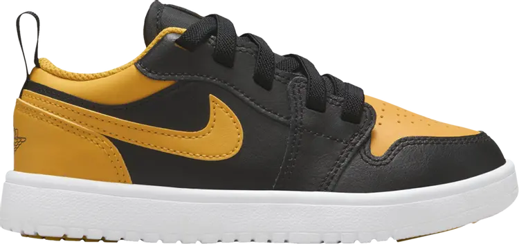 

Кроссовки Air Jordan 1 Low ALT PS 'Black Yellow Ochre', черный