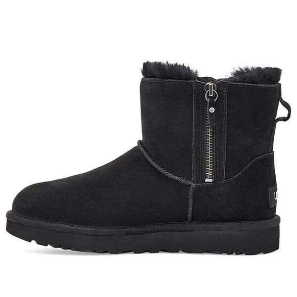 Ботинки зимние UGG с двойной молнией, черный