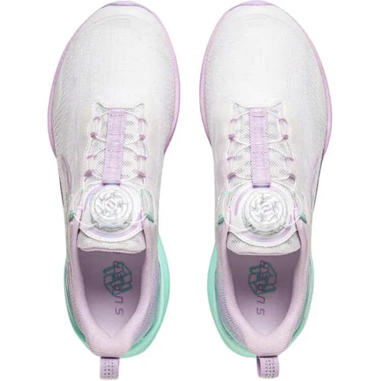 YOUNG Беговые кроссовки Li-Ning YOUNG с противоскользящей подошвой, амортизацией и дышащим верхом, низкие, для детей, белый — фото 4