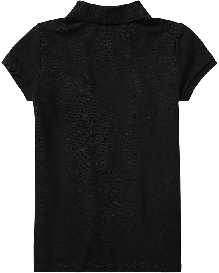 Поло Polo Ralph Lauren Kids Short Sleeve Mesh Polo Shirt, цвет Polo Black — фото 2