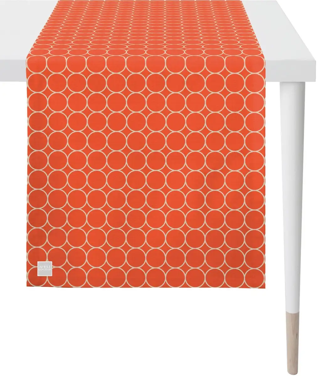 

APELT дорожка для стола "3973 Outdoor, летнее украшение, лето ", (1 шт.), жаккардовая ткань 46х135 см, цвет koralle/sand