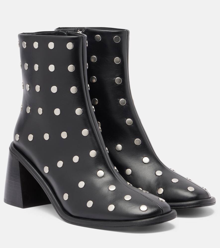 Kima 80 ботинки челси с шипами из кожи Souliers Martinez, Black