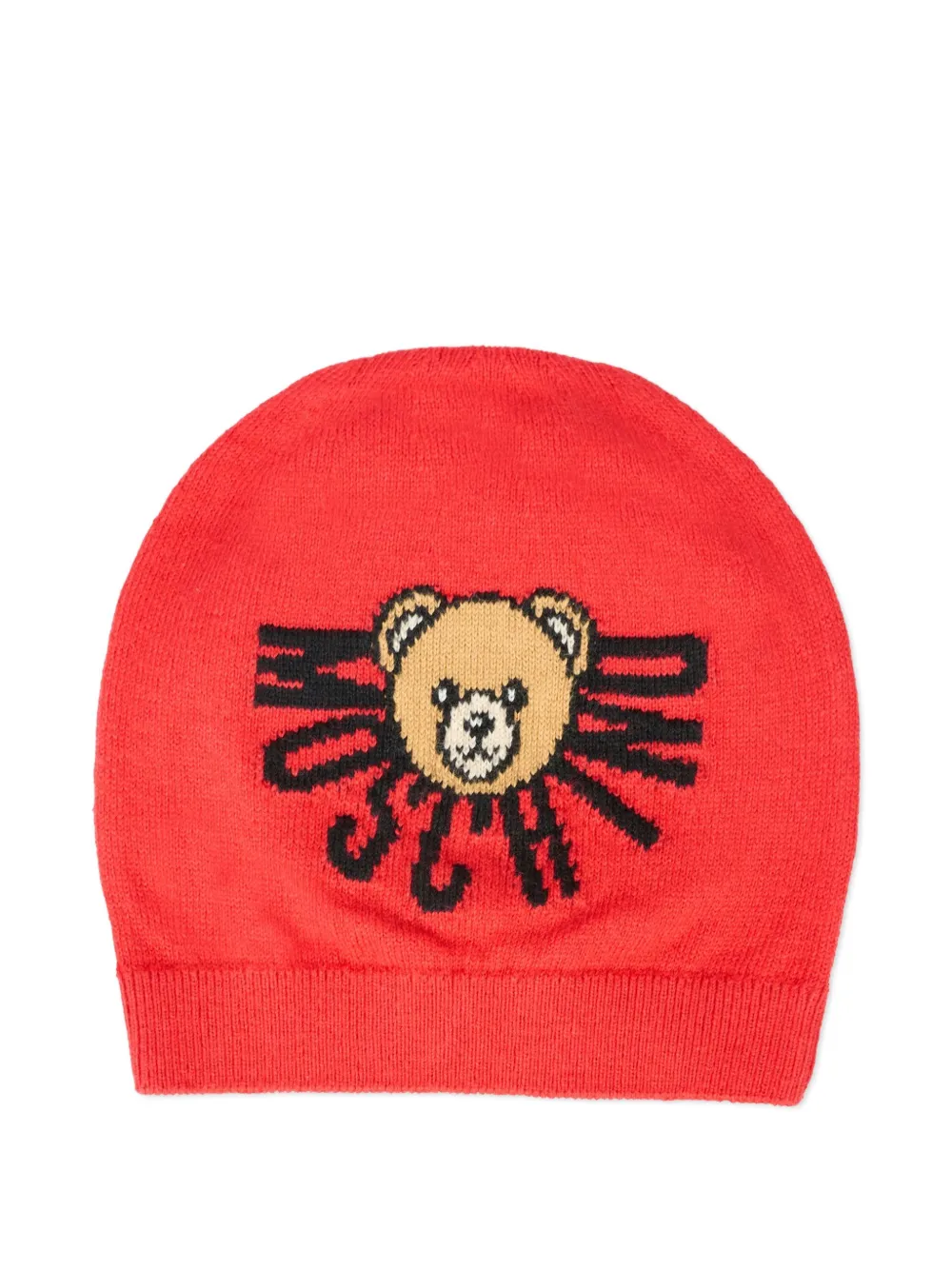 

Шапочка с логотипом teddy Moschino Kids, красный