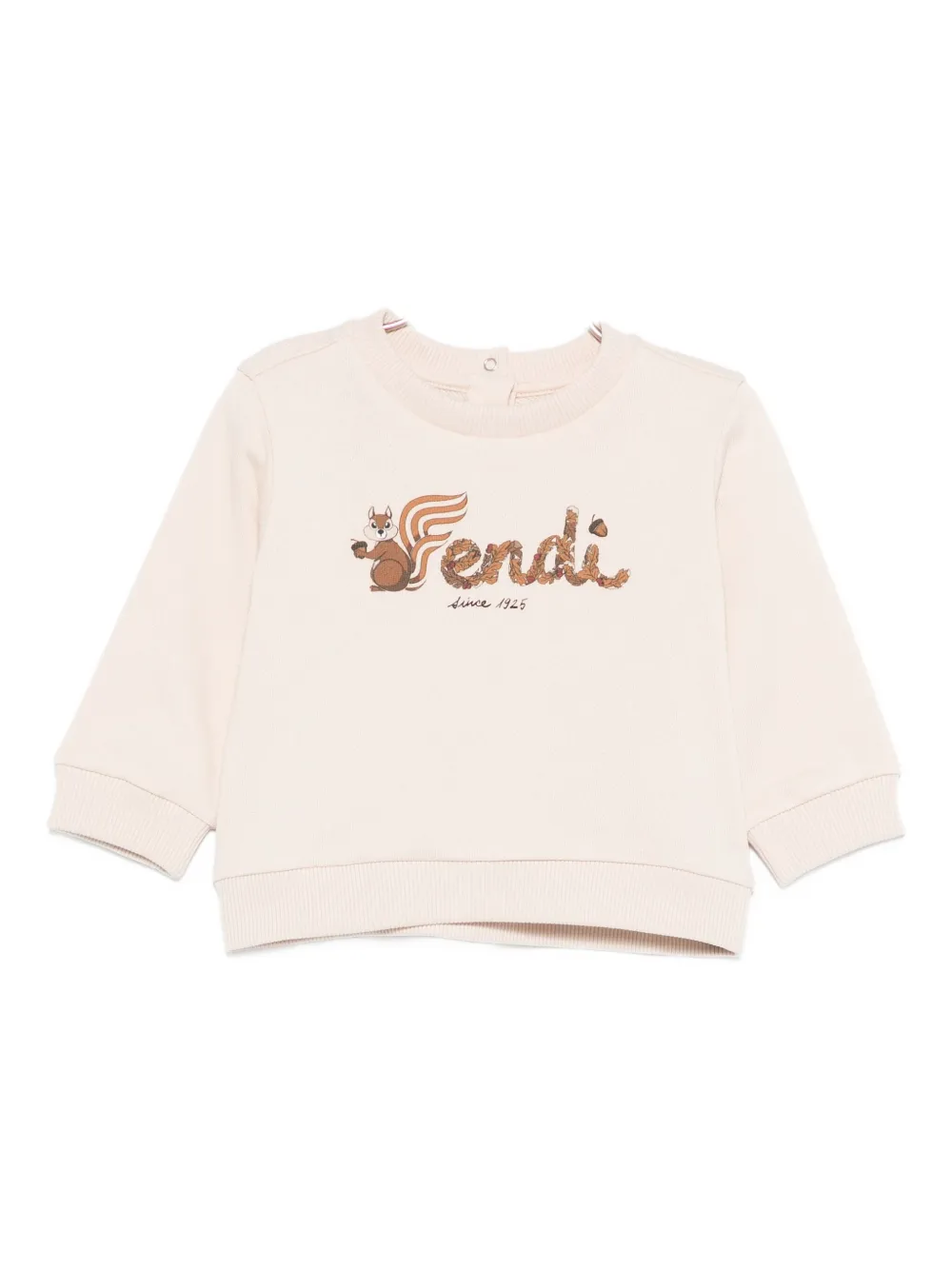 

Свитшот с логотипом в виде белки FENDI KIDS, нейтральный