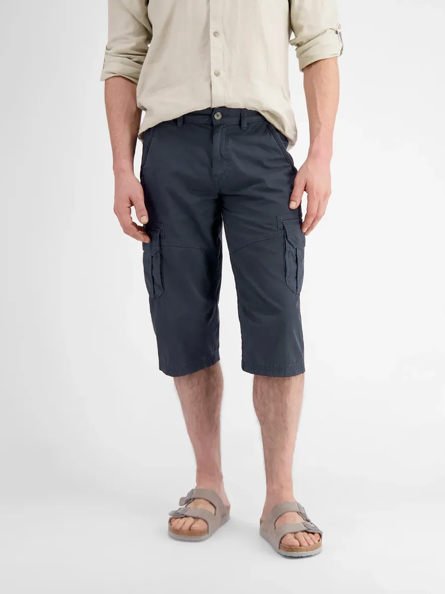 

Шорты-бермуды LERROS "Длинные шорты-бермуды карго LERROS с накладными карманами", синий