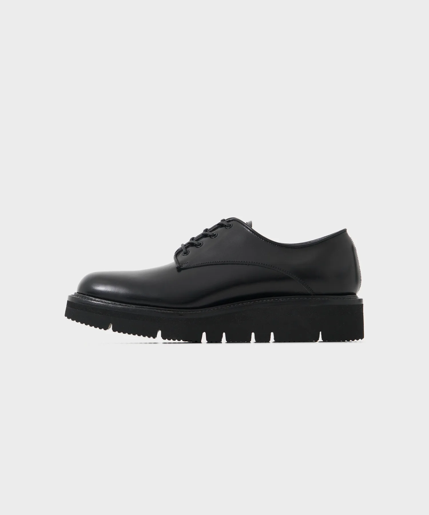 Мужские туфли из натуральной кожи HARDER GLOXI CUT SOLE foot the coacher чёрные — фото 2