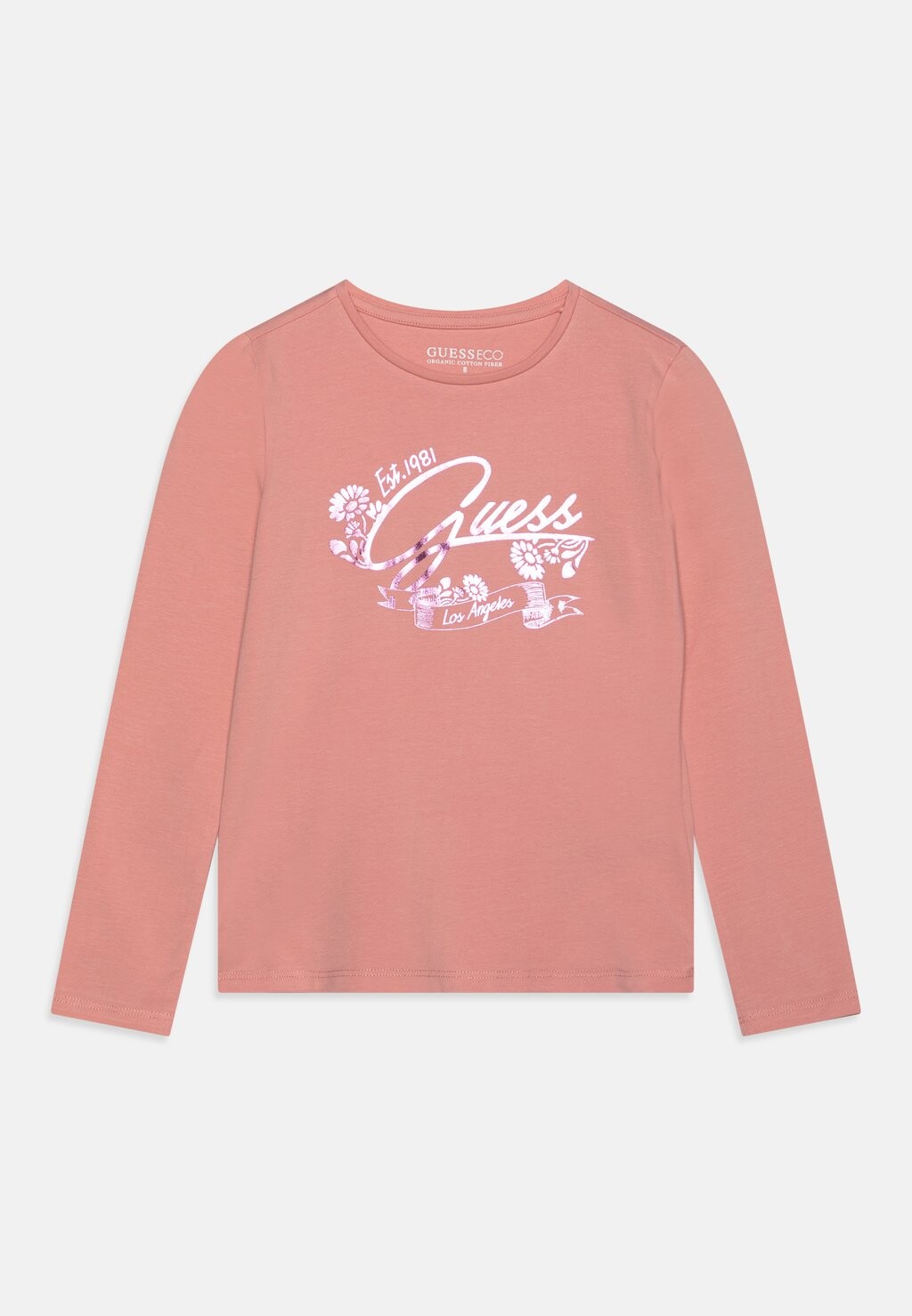 

Рубашка с длинным рукавом JUNIOR GIRL Guess, розовый