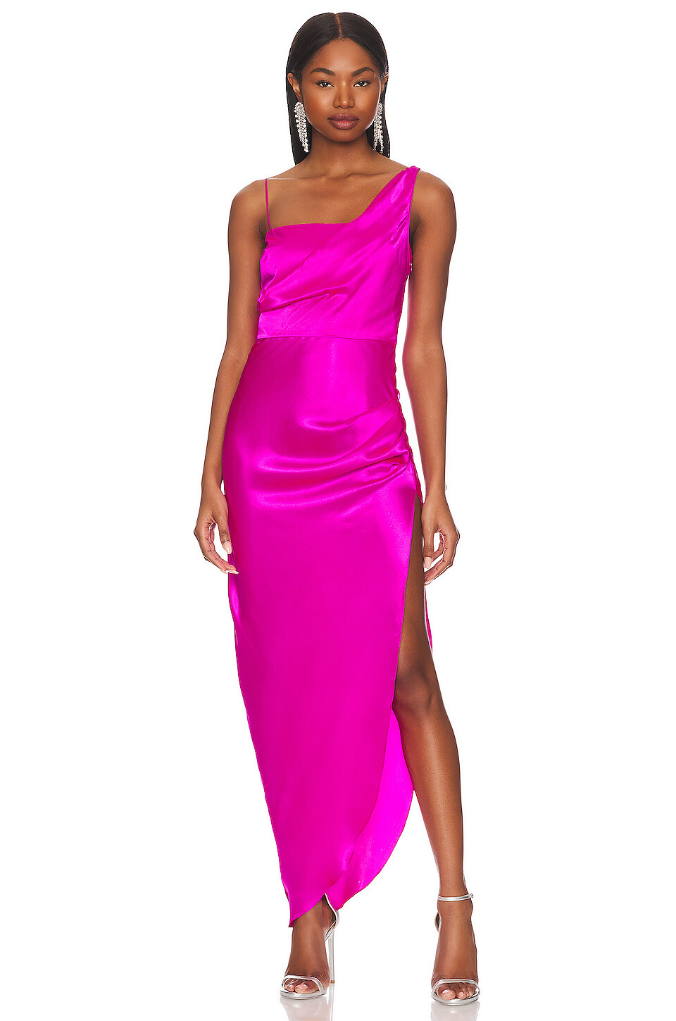 

Платье Amanda Uprichard x REVOLVE Ravello Gown, цвет Hot Pink Light