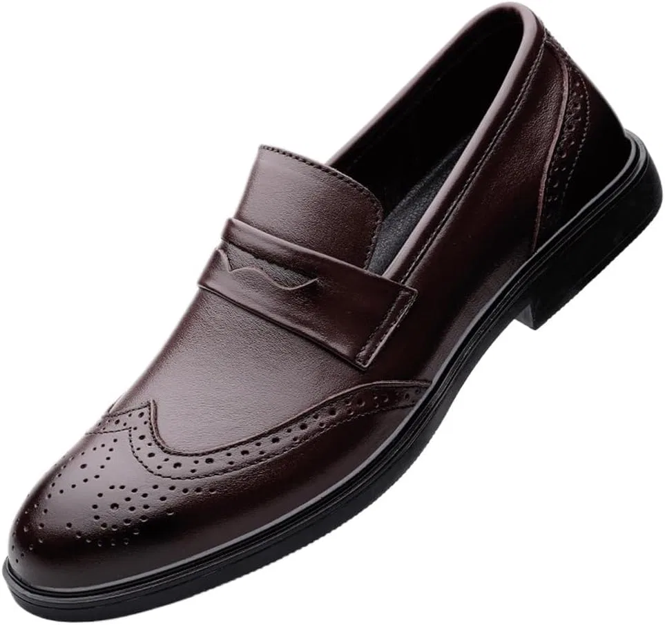 Лоферы кожаные, Formal, коричневый UOPYNE